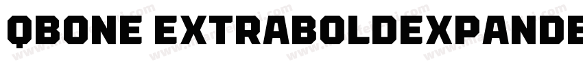 QBOne ExtraBoldExpanded字体转换
